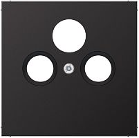 Лицевая панель Jung LS990 metal для 3-м. розетки TV+R+SAT алюминий темный картинка